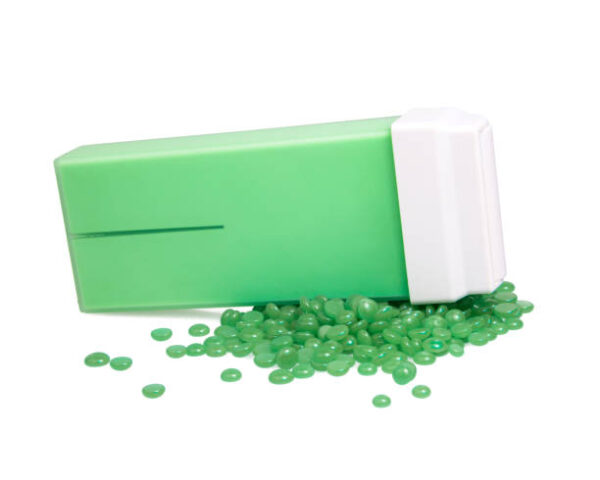 Depilation wax in cartridge hot sugar isolated on the white background