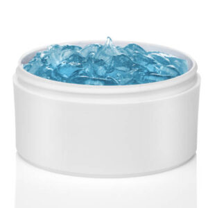 Blue cosmetic gel. isolated